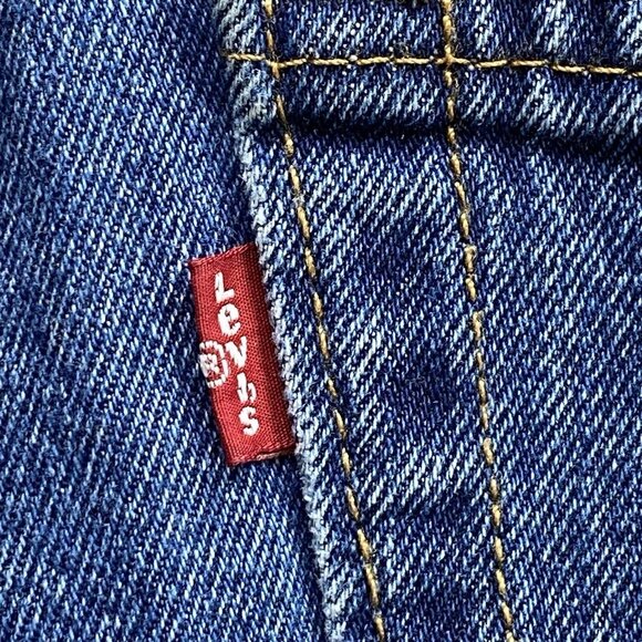 Levis 550 Jeans Mens 34x34 Blue Relax Fit Straight Workwear Demin Causal - Picture 13 of 15